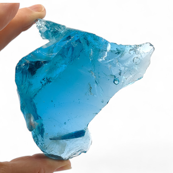 Fenton‎ Colonial Blue Glowing Manganese Art Glass Cullet #4GX13 - Picture 5 of 7